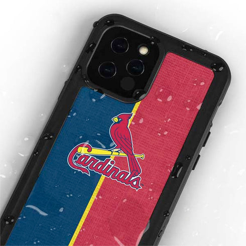 MLB St. Louis Cardinals Split iPhone 12 Pro Max Waterproof Case