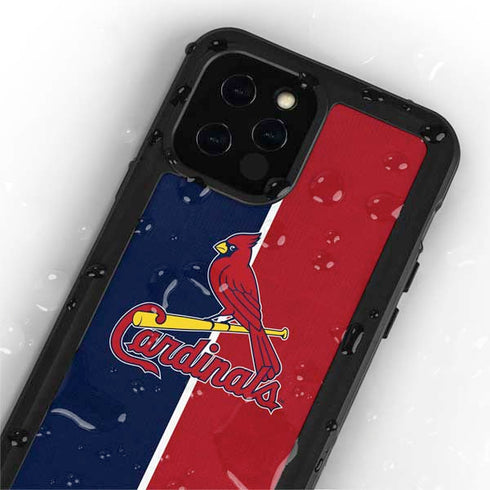 MLB St. Louis Cardinals Split iPhone 12 Pro Waterproof Case