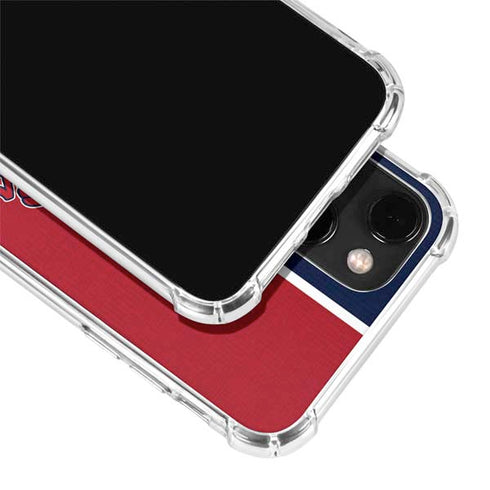 MLB St. Louis Cardinals Split iPhone 13 Mini Clear Case