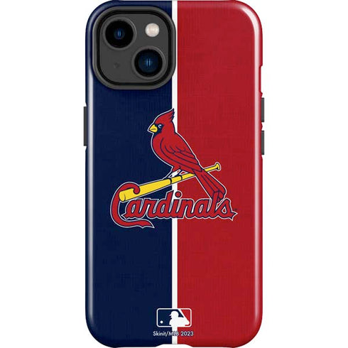 MLB St. Louis Cardinals Split iPhone 15 Plus Impact Case