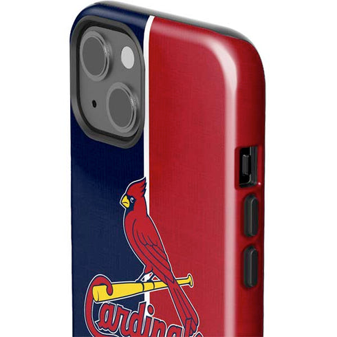MLB St. Louis Cardinals Split iPhone 15 Plus Impact Case