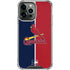 MLB St. Louis Cardinals Split iPhone 14 Pro Max Clear Case