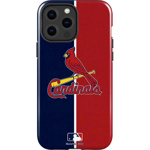 MLB St. Louis Cardinals Split iPhone 15 Pro Max Impact Case