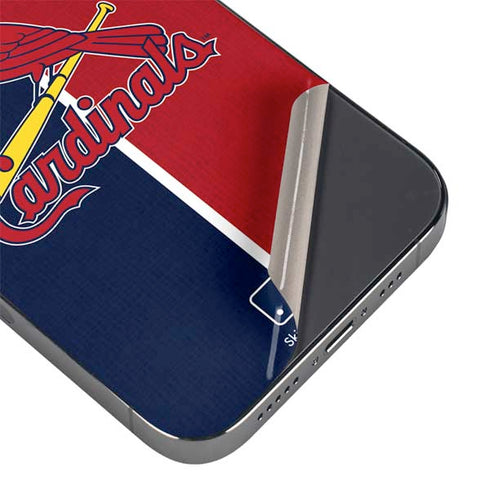 MLB St. Louis Cardinals Split iPhone 14 Pro Max Skin