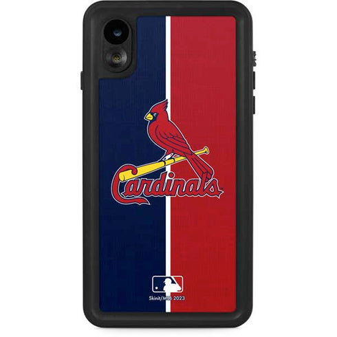 MLB St. Louis Cardinals Split iPhone XR Waterproof Case