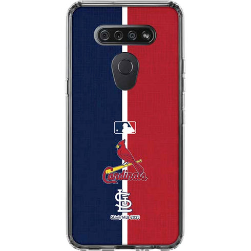 MLB St. Louis Cardinals Split LG K51/Q51 Clear Case