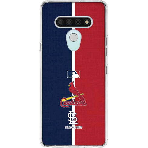 MLB St. Louis Cardinals Split LG Stylo 6 Clear Case