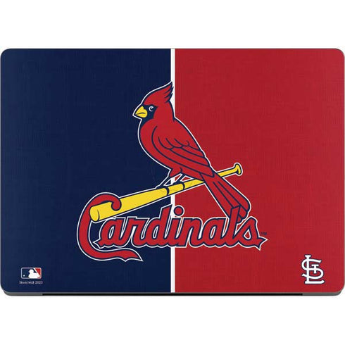 MLB St. Louis Cardinals Split MacBook Pro 14in (2021-24) Skin