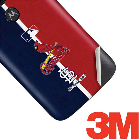 MLB St. Louis Cardinals Split Moto E5 Play Skin