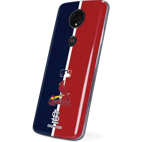 MLB St. Louis Cardinals Split Moto E5 Plus Skin