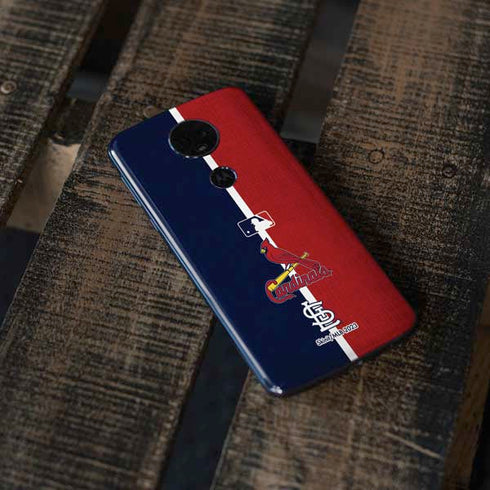 MLB St. Louis Cardinals Split Moto E5 Plus Skin
