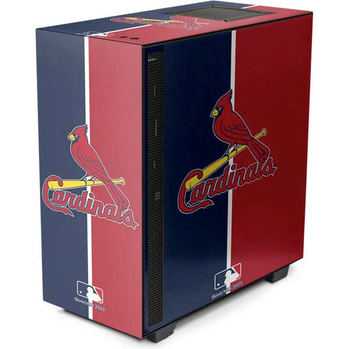 MLB St. Louis Cardinals Split NZXT H510 Compact ATX Mid-Tower Case Skin