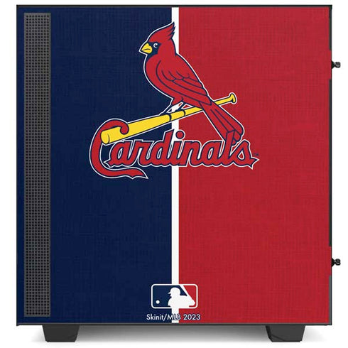 MLB St. Louis Cardinals Split NZXT H510 Compact ATX Mid-Tower Case Skin