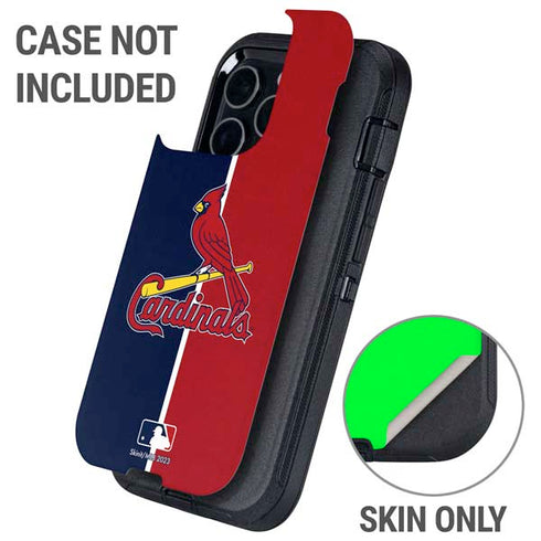 MLB St. Louis Cardinals Split Otterbox Defender iPhone Skin