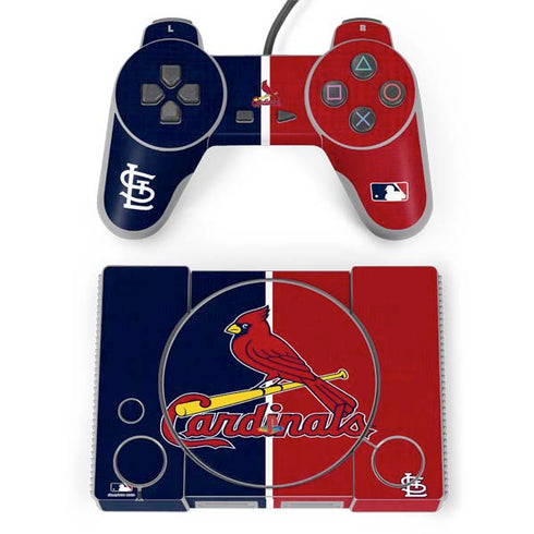 MLB St. Louis Cardinals Split PlayStation Classic Bundle Skin