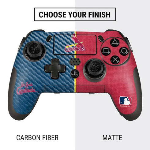 MLB St. Louis Cardinals Split PlayStation Scuf Vantage 2 Controller Skin