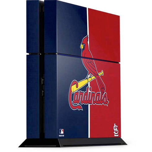 MLB St. Louis Cardinals Split PS4 Console Skin