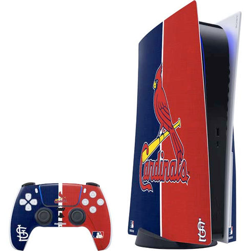 MLB St. Louis Cardinals Split PS5 Bundle Skin