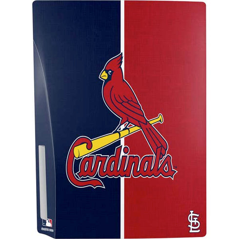 MLB St. Louis Cardinals Split PS5 Console Skin