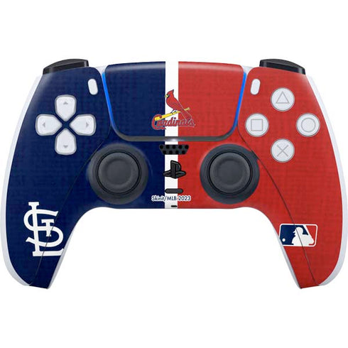 MLB St. Louis Cardinals Split PS5 Controller Skin
