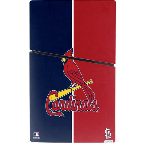 MLB St. Louis Cardinals Split PS5 Slim Digital Edition Console Skin