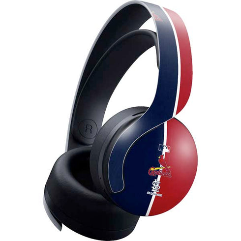 MLB St. Louis Cardinals Split PULSE 3D Wireless Headset for PS5 Skin