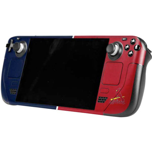MLB St. Louis Cardinals Split Steam Deck Handheld Gaming Computer Skin