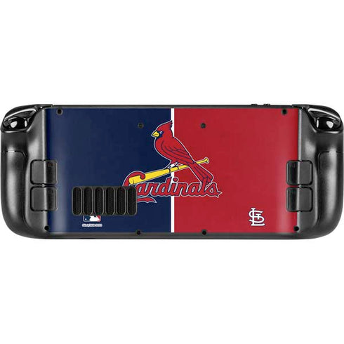 MLB St. Louis Cardinals Split Steam Deck Handheld Gaming Computer Skin