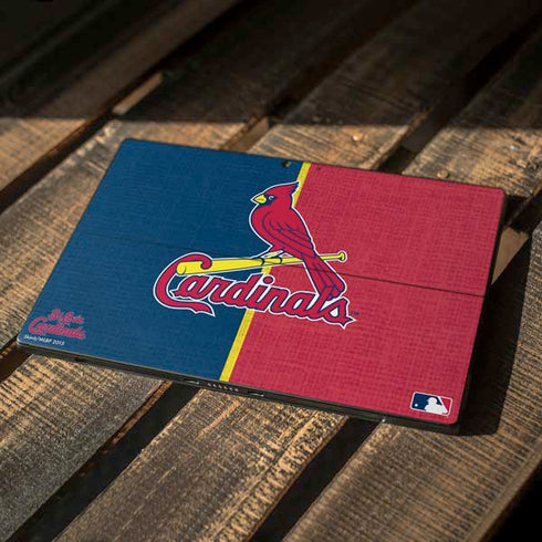 MLB St. Louis Cardinals Split Surface Pro 7 Skin