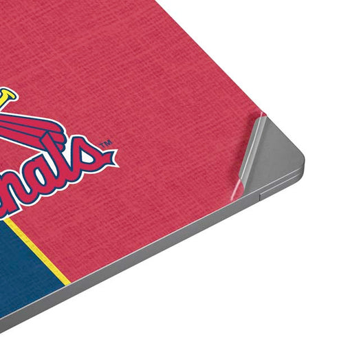 MLB St. Louis Cardinals Split Universal Laptop 12in (9.8 x 6.8in) Skin