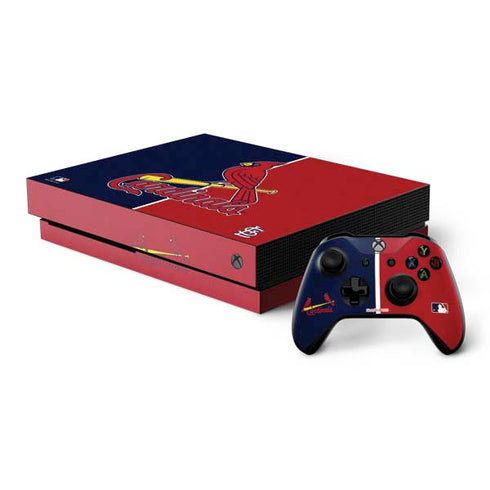 MLB St. Louis Cardinals Split Xbox One X Bundle Skin