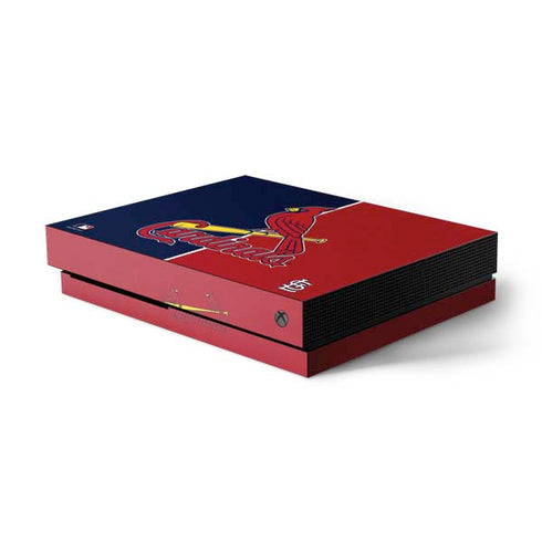 MLB St. Louis Cardinals Split Xbox One X Console Skin