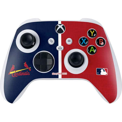 MLB St. Louis Cardinals Split Xbox Series S Controller Skin