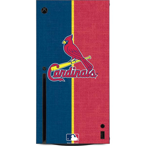 MLB St. Louis Cardinals Split Xbox Series X Console Skin