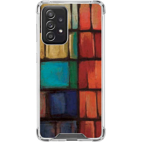 Stained Glass Galaxy A52 5G Clear Case