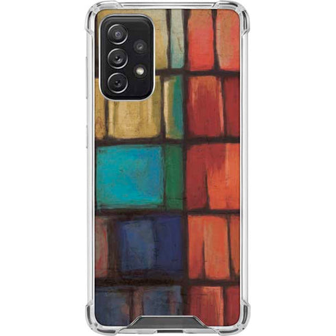 Stained Glass Galaxy A72 5G Clear Case