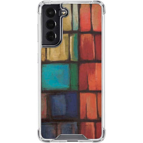 Stained Glass Galaxy S22 Clear Case