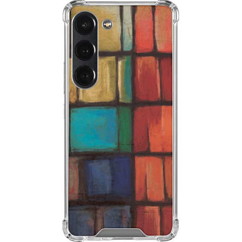 Stained Glass Galaxy S23 Clear Case