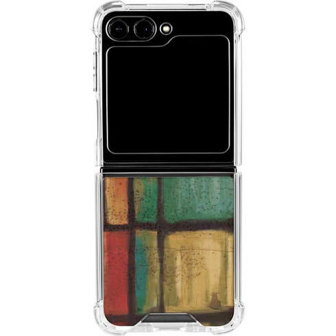 Stained Glass Galaxy Z Flip5 5G Clear Case