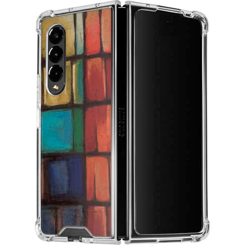 Stained Glass Galaxy Z Fold4 5G Clear Case
