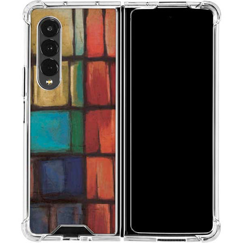 Stained Glass Galaxy Z Fold4 5G Clear Case