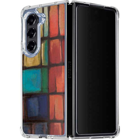 Stained Glass Galaxy Z Fold5 5G Clear Case
