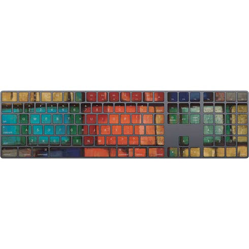 Stained Glass Magic Keyboard with Numeric Keypad Skin