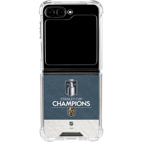 NHL Stanley Cup Champions 2023: Vegas Golden Knights Galaxy Z Flip5 5G Clear Case