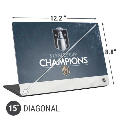 NHL Stanley Cup Champions 2023: Vegas Golden Knights Universal Laptop 15in (12.2 x 8.8in) Skin