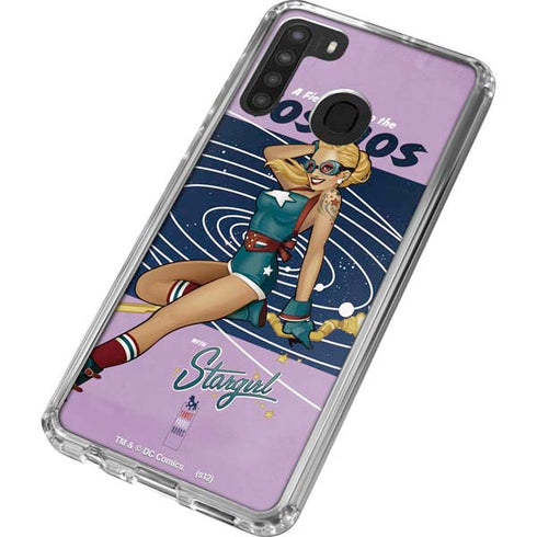 DC Comics Bombshells Stargirl- Field Guide to Cosmos Galaxy A21 Clear Case