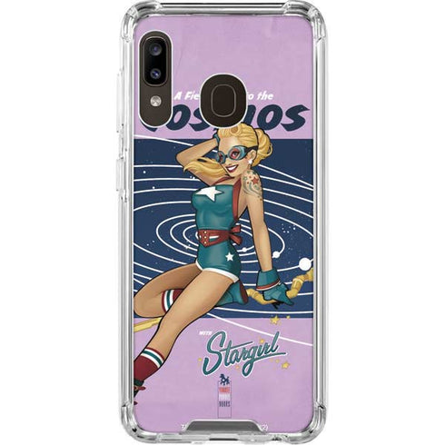 DC Comics Bombshells Stargirl- Field Guide to Cosmos Galaxy A30 Clear Case