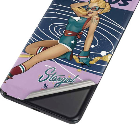 DC Comics Bombshells Stargirl- Field Guide to Cosmos Galaxy S21 5G Skin