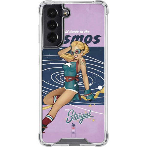 DC Comics Bombshells Stargirl- Field Guide to Cosmos Galaxy S22 Clear Case