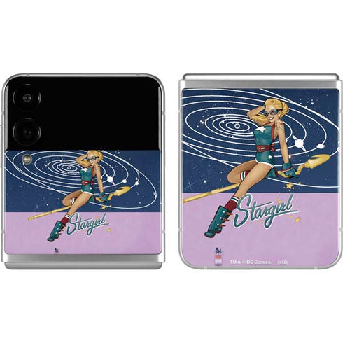DC Comics Bombshells Stargirl- Field Guide to Cosmos Galaxy Z Flip4 5G Skin